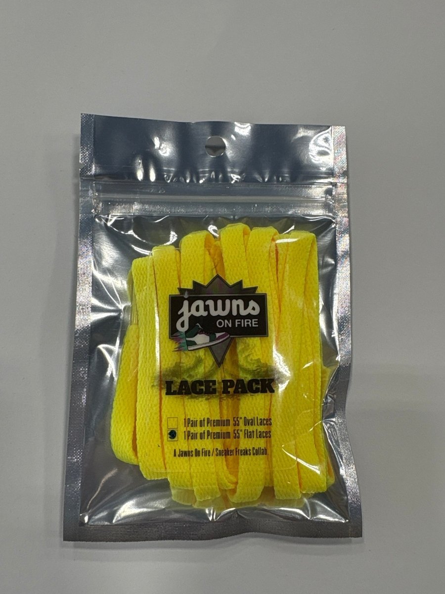 Sneaker Freak Flat Laces - Lemon - Accessory - Jawns on Fire Sneakers &amp; Shoes