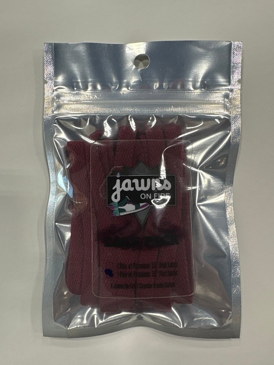 Sneaker Freak Flat Laces - Merlot - Accessory - Jawns on Fire Sneakers & Shoes