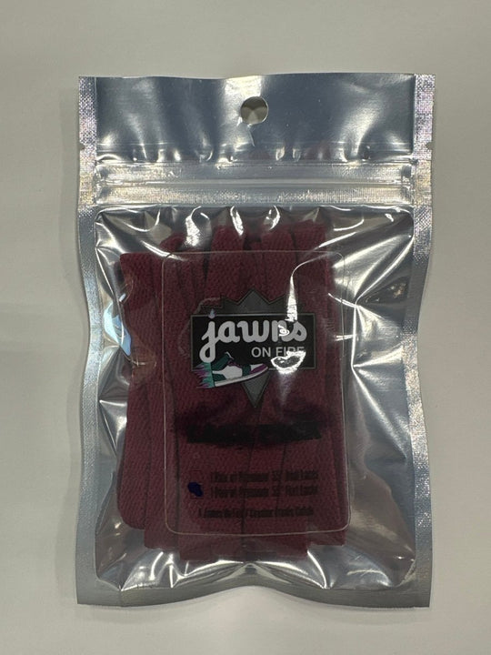Sneaker Freak Flat Laces - Merlot - Accessory - Jawns on Fire Sneakers & Shoes