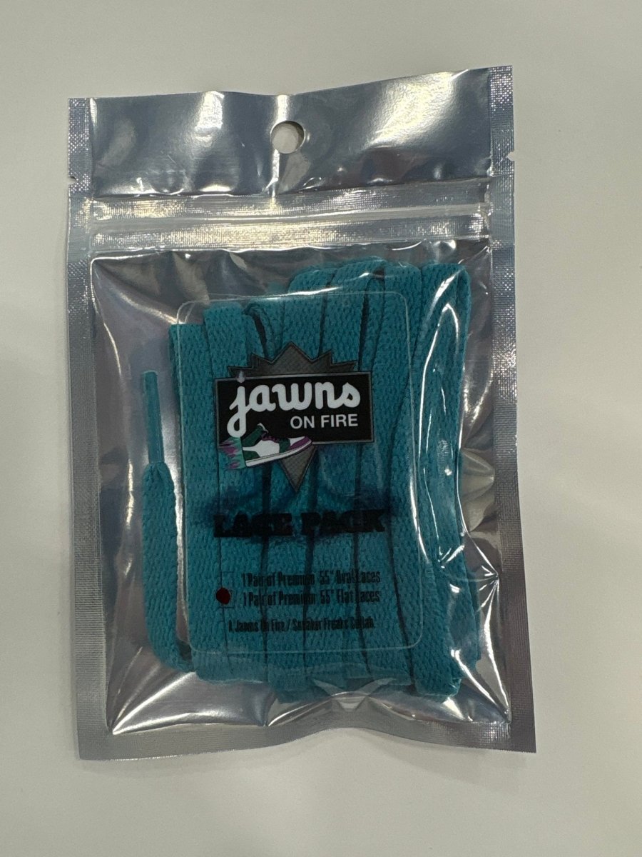 Sneaker Freak Flat Laces - Pelagic Teal - Accessory - Jawns on Fire Sneakers & Shoes