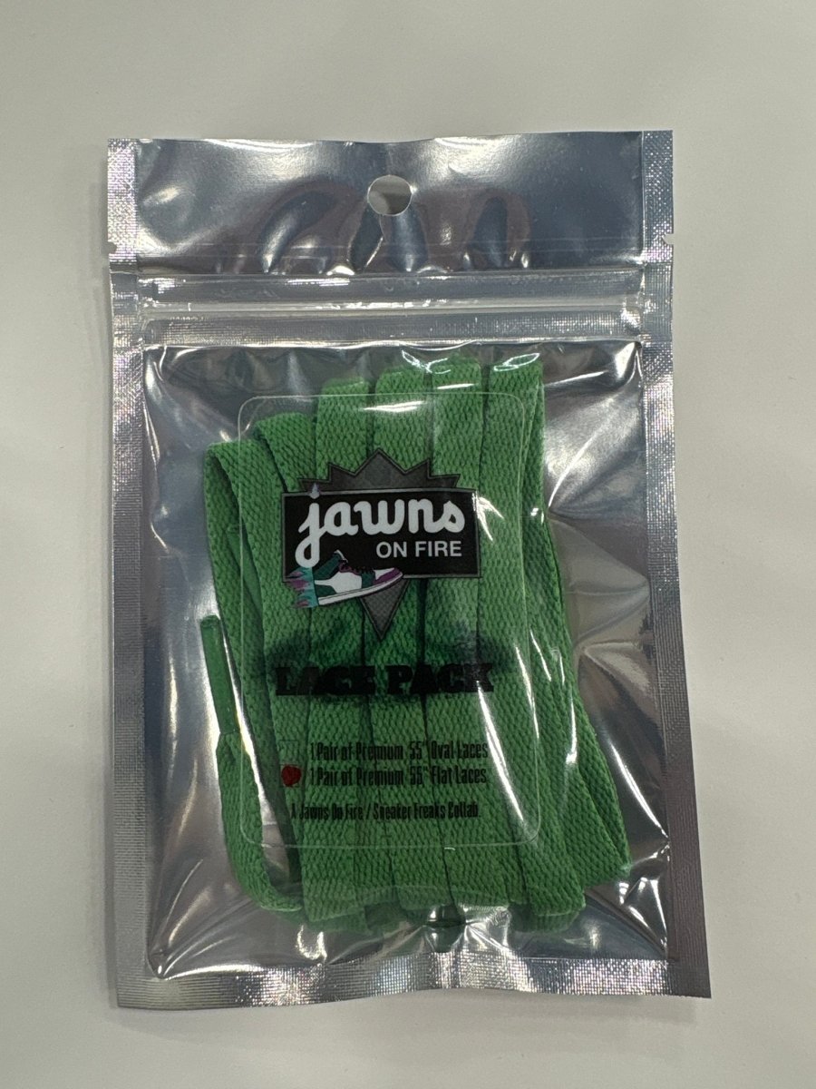 Sneaker Freak Flat Laces - Shamrock - Accessory - Jawns on Fire Sneakers & Shoes