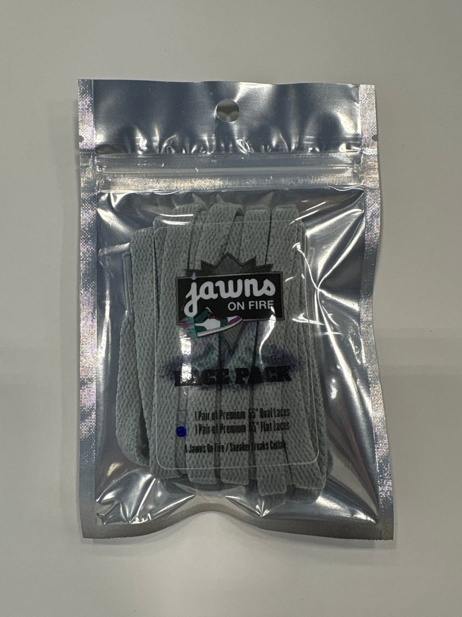 Sneaker Freak Flat Laces - Storm Grey - Accessory - Jawns on Fire Sneakers & Shoes