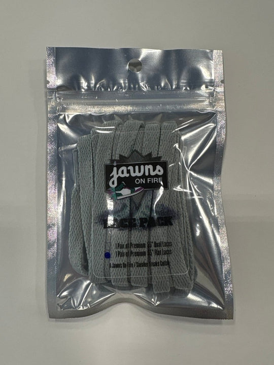 Sneaker Freak Flat Laces - Storm Grey - Accessory - Jawns on Fire Sneakers & Shoes