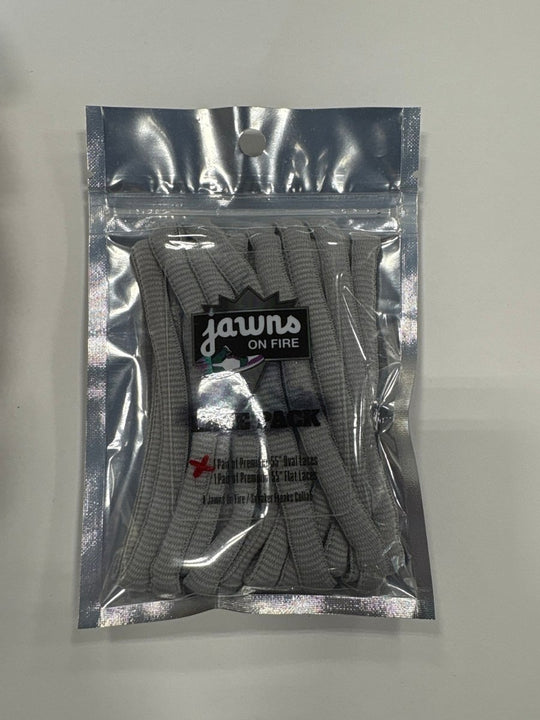 Sneaker Freak Round Laces - Silver - Accessory - Jawns on Fire Sneakers &amp; Shoes