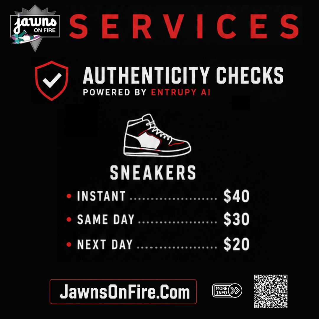 Sneakers Authenticity Check - Powered by Entrupy AI - Service - Jawns on Fire Sneakers & Shoes