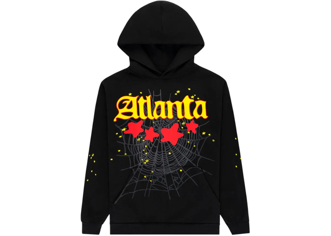Sp5der Atlanta Hoodie Black - Clothing - Mens - Jawns on Fire Sneakers & Shoes