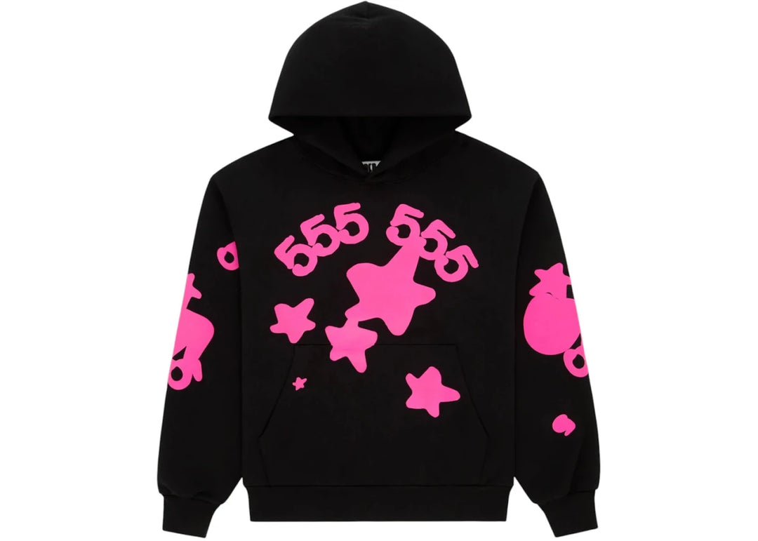 Sp5der Beluga Angel Number Hoodie Black - Clothing - Mens - Jawns on Fire Sneakers & Shoes