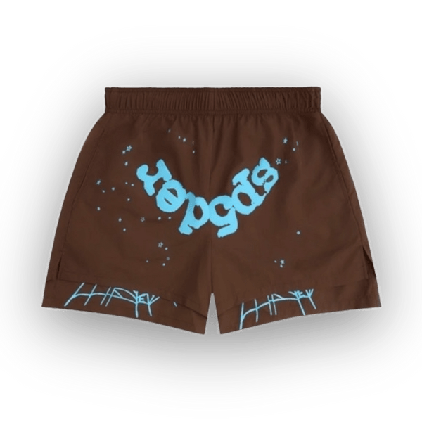 Sp5der Sp5der Double Layer Short - Brown Shorts – Jawns on Fire