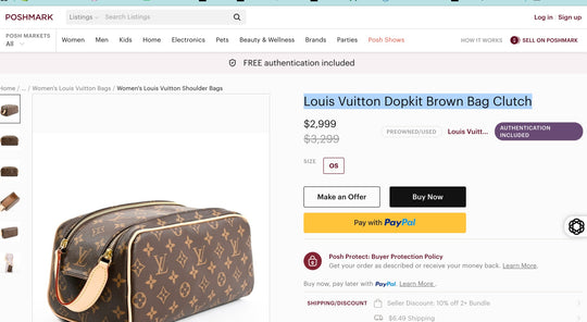 Louis Vuitton Dopp Kit Toilet Pouch Monogram Canvas