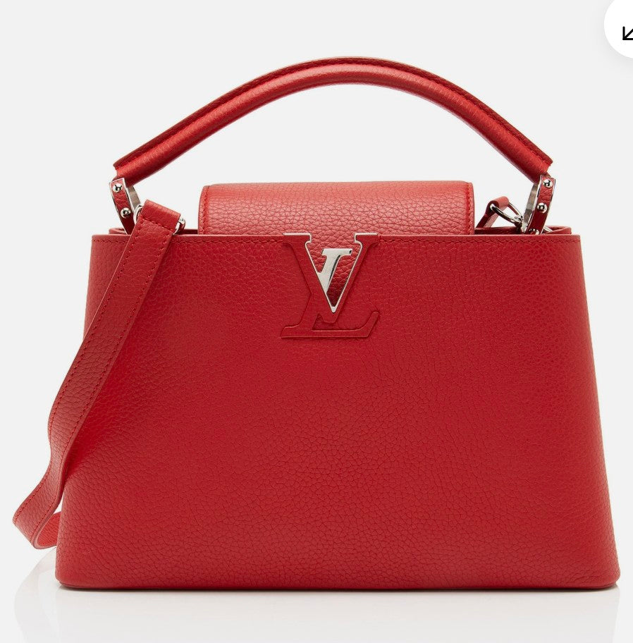 Louis Vuitton Taurillon Capucines BB Bag Red