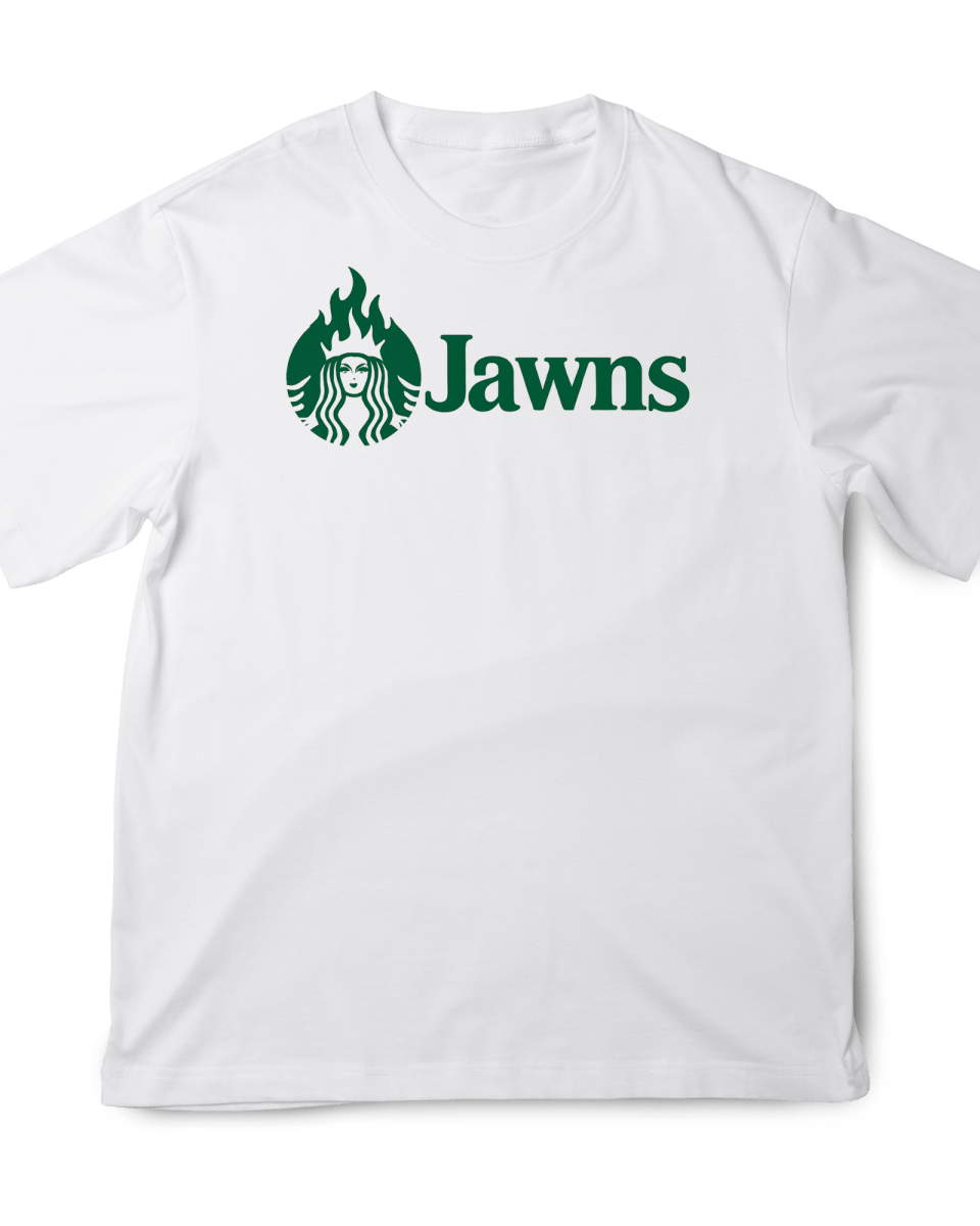 Starbucks Jawns - Original Jawns - White T-Shirt - T-Shirt - Jawns on Fire Sneakers & Shoes