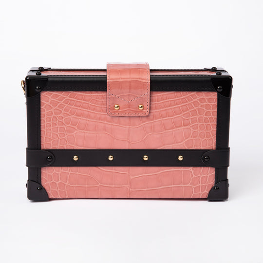 Louis Vuitton Crocodile Petite Malle Coral Pink N94243