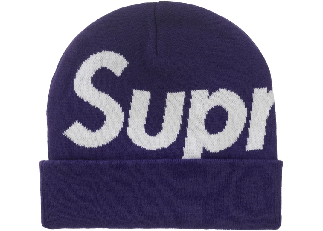Supreme Big Logo Beanie (FW25) Purple - Clothing Accessory - Jawns on Fire Sneakers &amp; Shoes