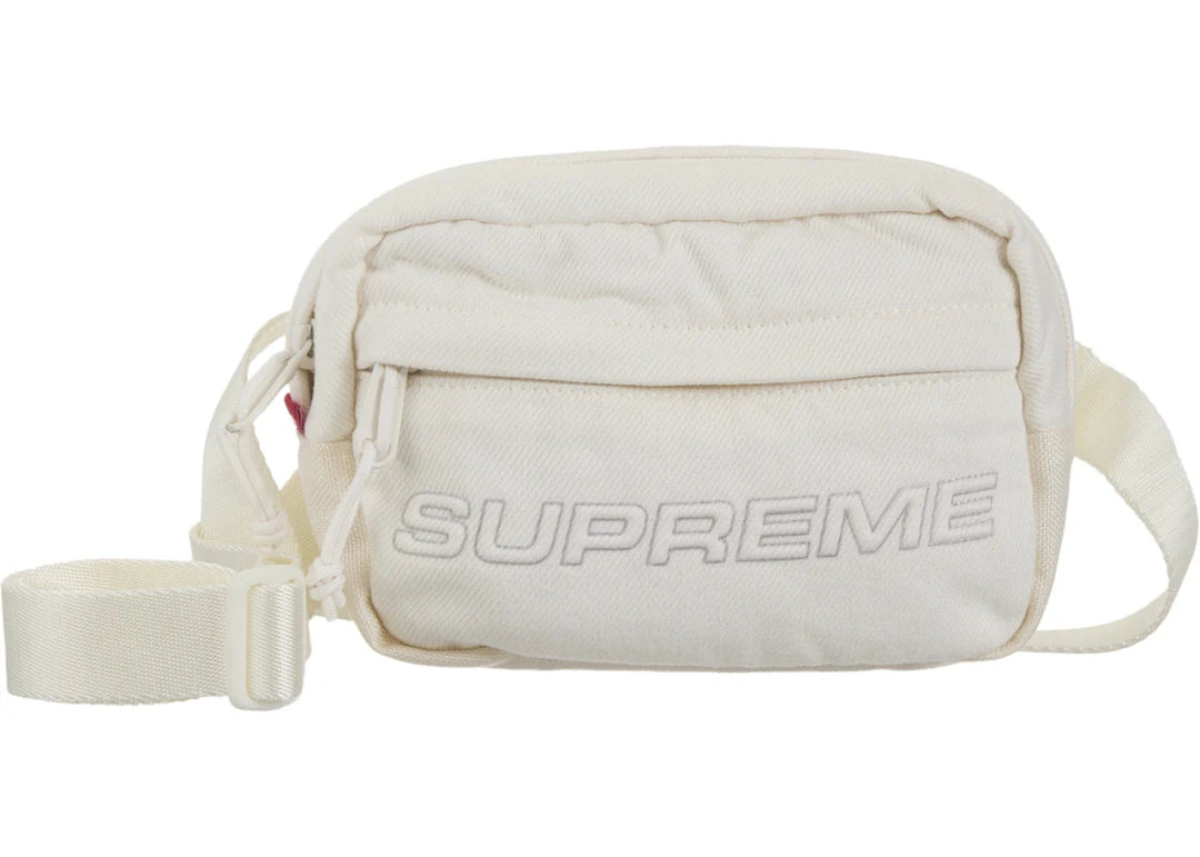 Supreme Denim Mini Shoulder Bag White - Handbags - Jawns on Fire Sneakers & Shoes
