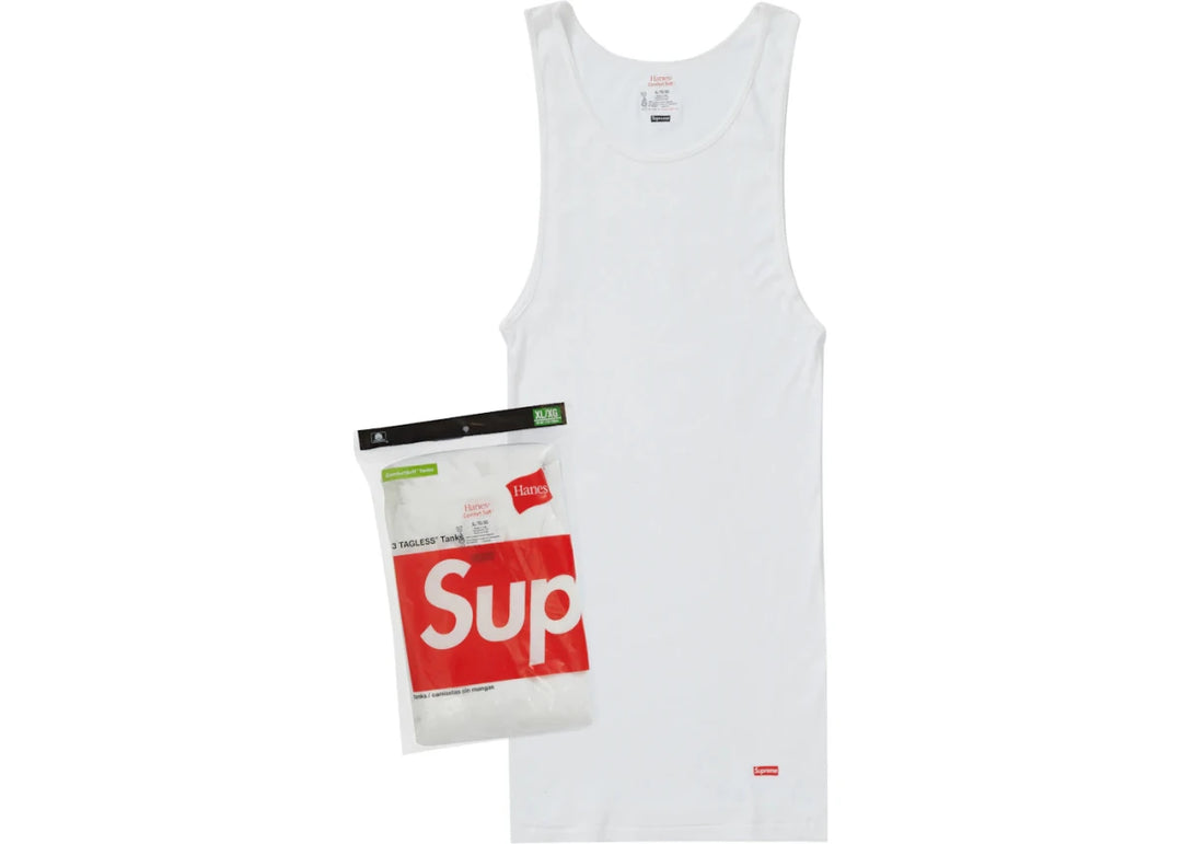 Supreme Hanes Tagless Tank Tops (3 Pack) White - Clothing Accessory - Jawns on Fire Sneakers & Shoes