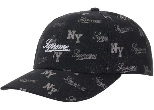 Supreme Monogram 6-Panel Black - Clothing Accessory - Jawns on Fire Sneakers & Shoes