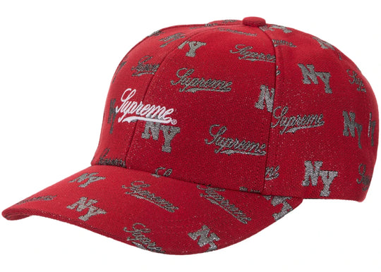 Supreme Monogram 6-Panel Red - Clothing Accessory - Jawns on Fire Sneakers & Shoes