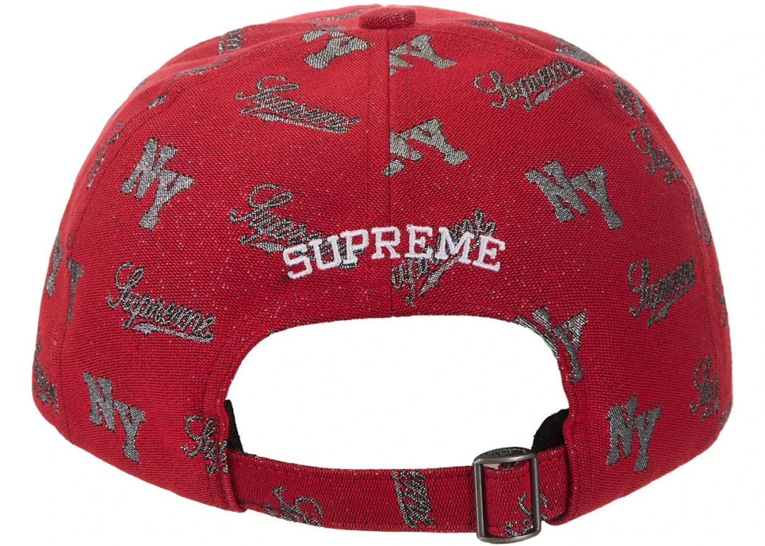 Supreme Monogram 6-Panel Red - Clothing Accessory - Jawns on Fire Sneakers & Shoes