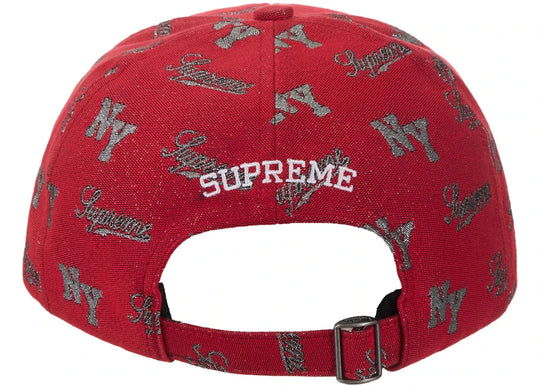 Supreme Monogram 6-Panel Red - Clothing Accessory - Jawns on Fire Sneakers & Shoes