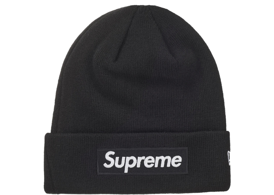Supreme New Era Box Logo Beanie (FW24) Black - Clothing Accessory - Jawns on Fire Sneakers & Shoes