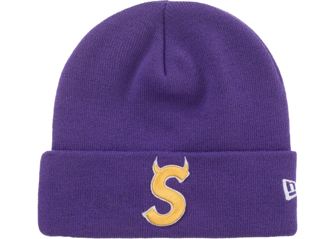 Supreme New Era Devil S Logo Beanie Purple - Clothing Accessory - Jawns on Fire Sneakers &amp; Shoes