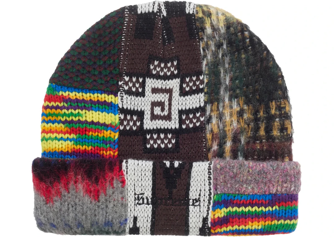 Supreme Patchwork Beanie Brown Multi Color - Accessory - Jawns on Fire Sneakers &amp; Shoes