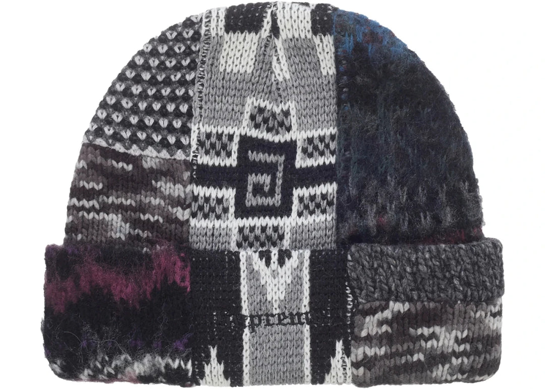 Supreme Patchwork Beanie Grey Multi Color - Accessory - Jawns on Fire Sneakers &amp; Shoes