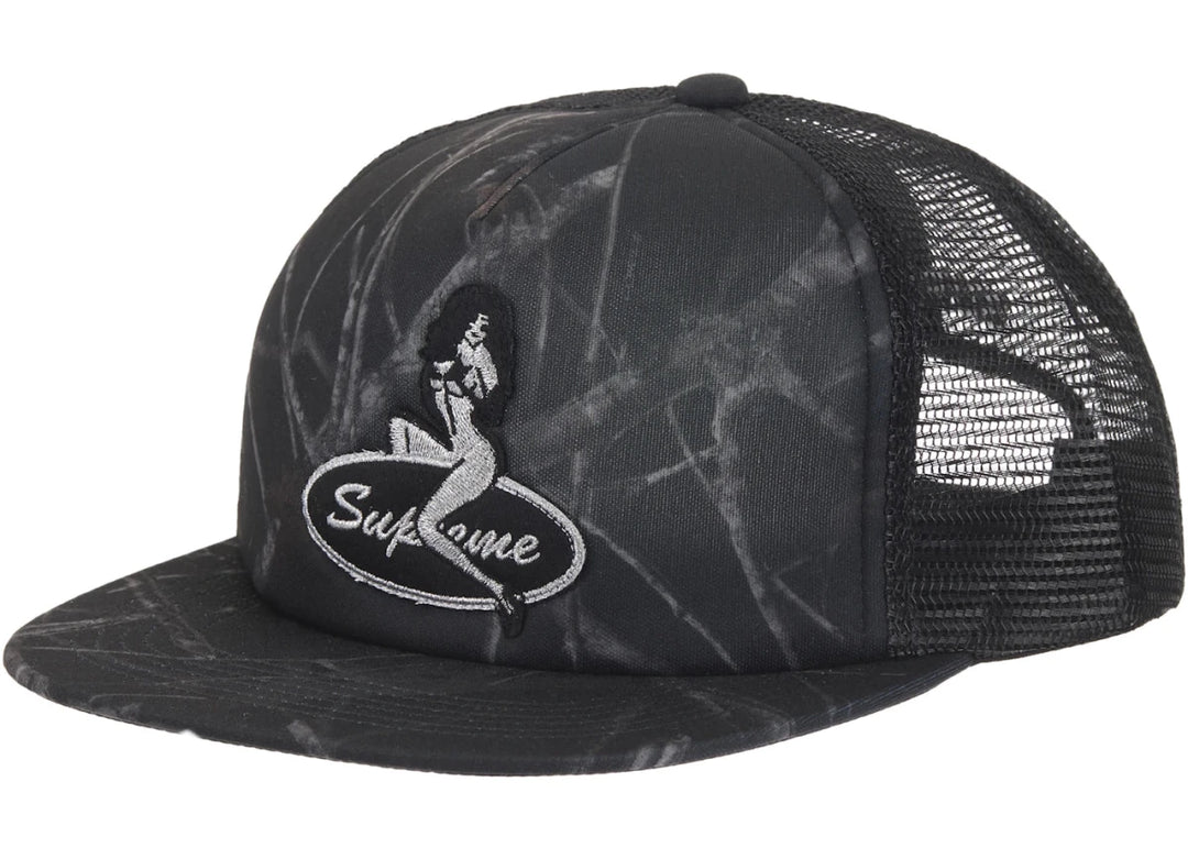 Supreme Pinup Mesh Back 5-Panel Black Camo - Clothing Accessory - Jawns on Fire Sneakers & Shoes