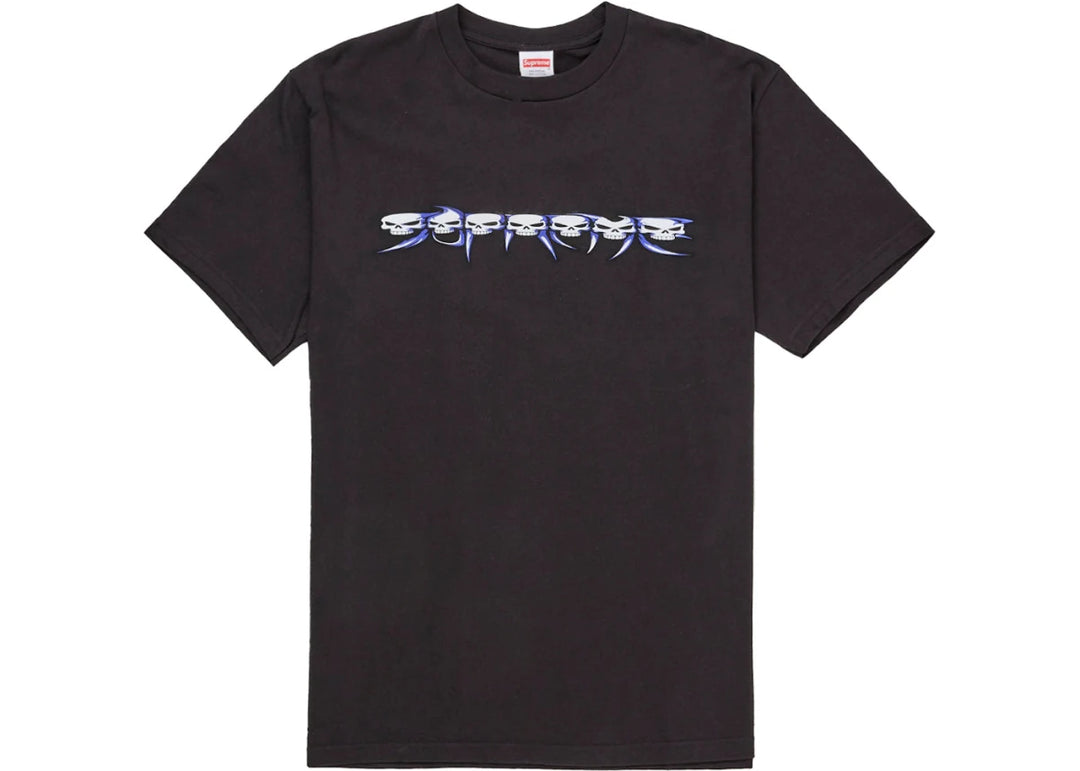 Supreme Skulls Spellout Tee Black - Clothing - Mens - Jawns on Fire Sneakers & Shoes