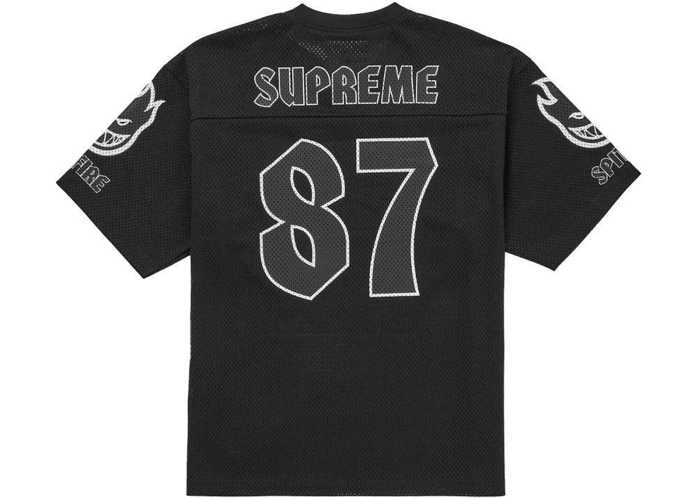 Supreme Spitfire Football Jersey Black - Clothing - Mens - Jawns on Fire Sneakers & Shoes