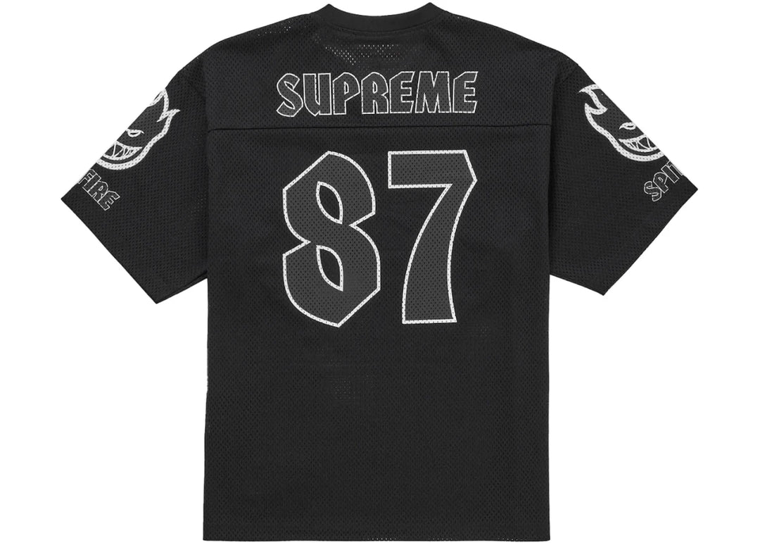 Supreme Spitfire Football Jersey Black - Clothing - Mens - Jawns on Fire Sneakers &amp; Shoes