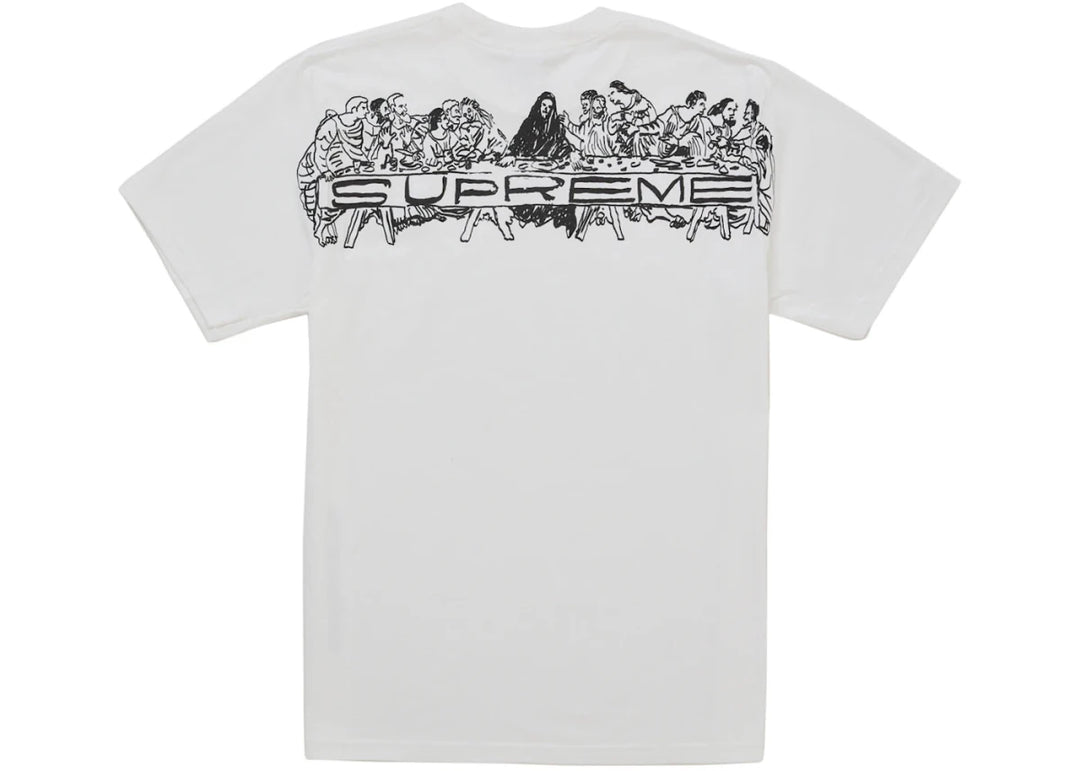 Supreme Supper Tee White - Clothing - Mens - Jawns on Fire Sneakers & Shoes