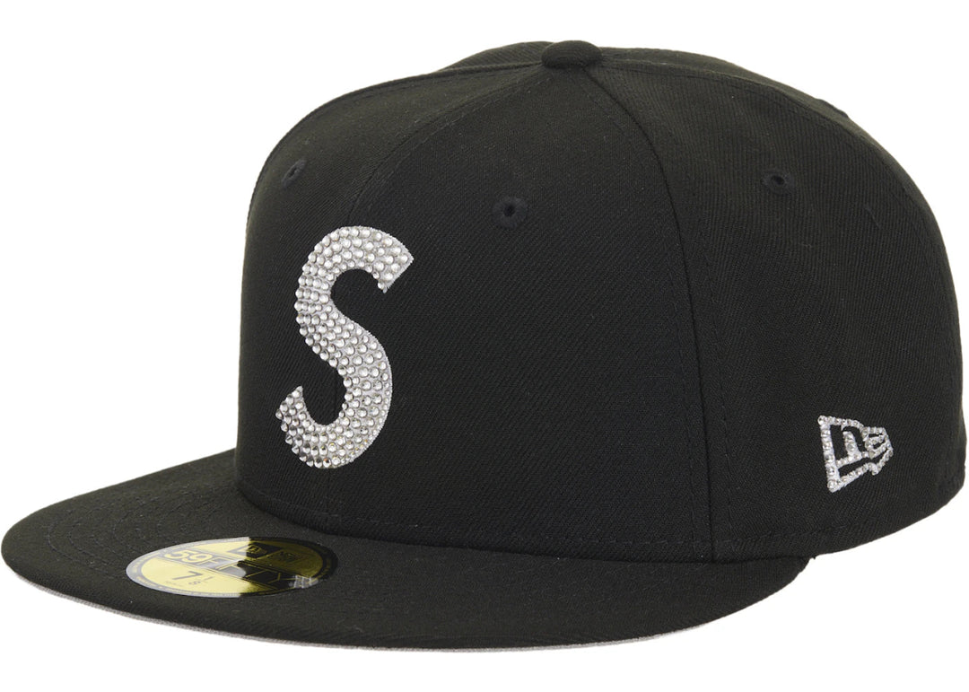 Supreme Swarovski S Logo New Era 59Fifty Fitted Hat Black - Clothing Accessory - Jawns on Fire Sneakers & Shoes