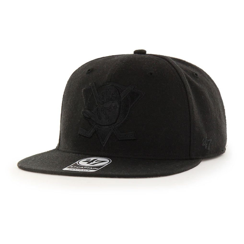 Mighty Ducks Black New Era Black Hat - OSFA