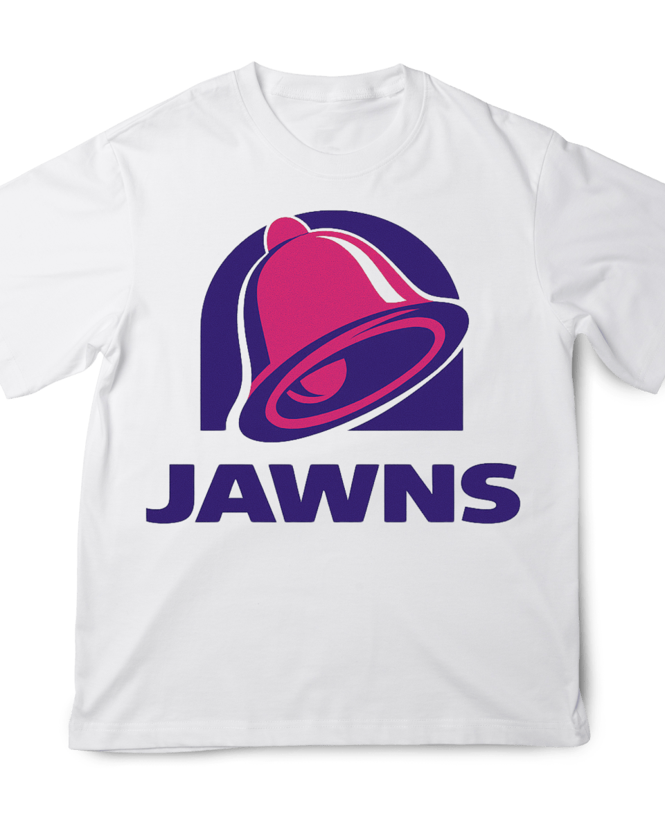 Taco Jawns - Original Jawns - White T-Shirt - T-Shirt - Jawns on Fire Sneakers & Shoes