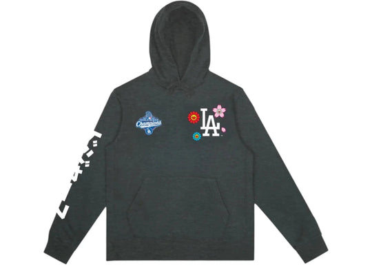 Takashi Murakami Fanatics x Los Angeles Dodgers World Series 2025 Champs Hoodie Charcoal - Clothing - Mens - Jawns on Fire Sneakers &amp; Shoes