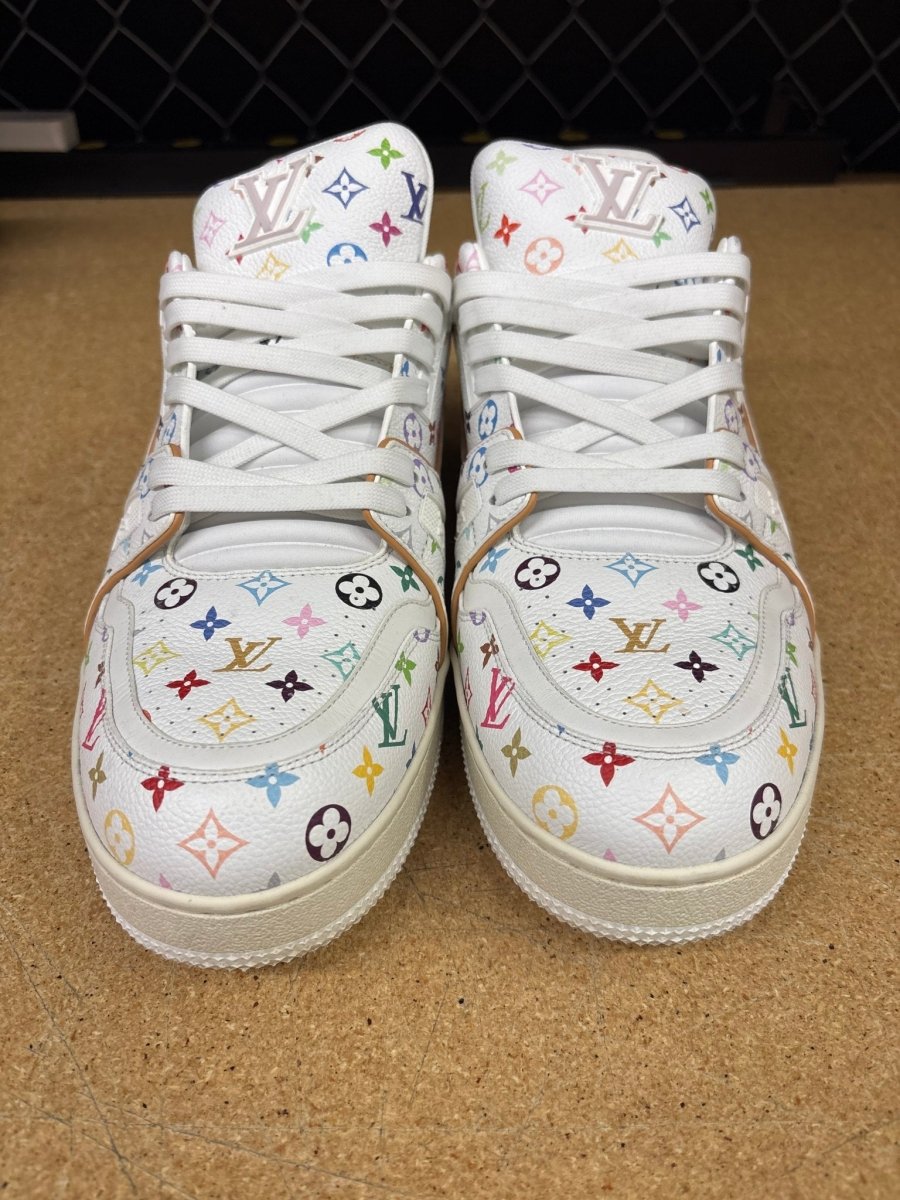 Takashi Murakami x Louis Vuitton Trainer 'White' (Men 13) Used - Sneakers - Jawns on Fire Sneakers & Shoes