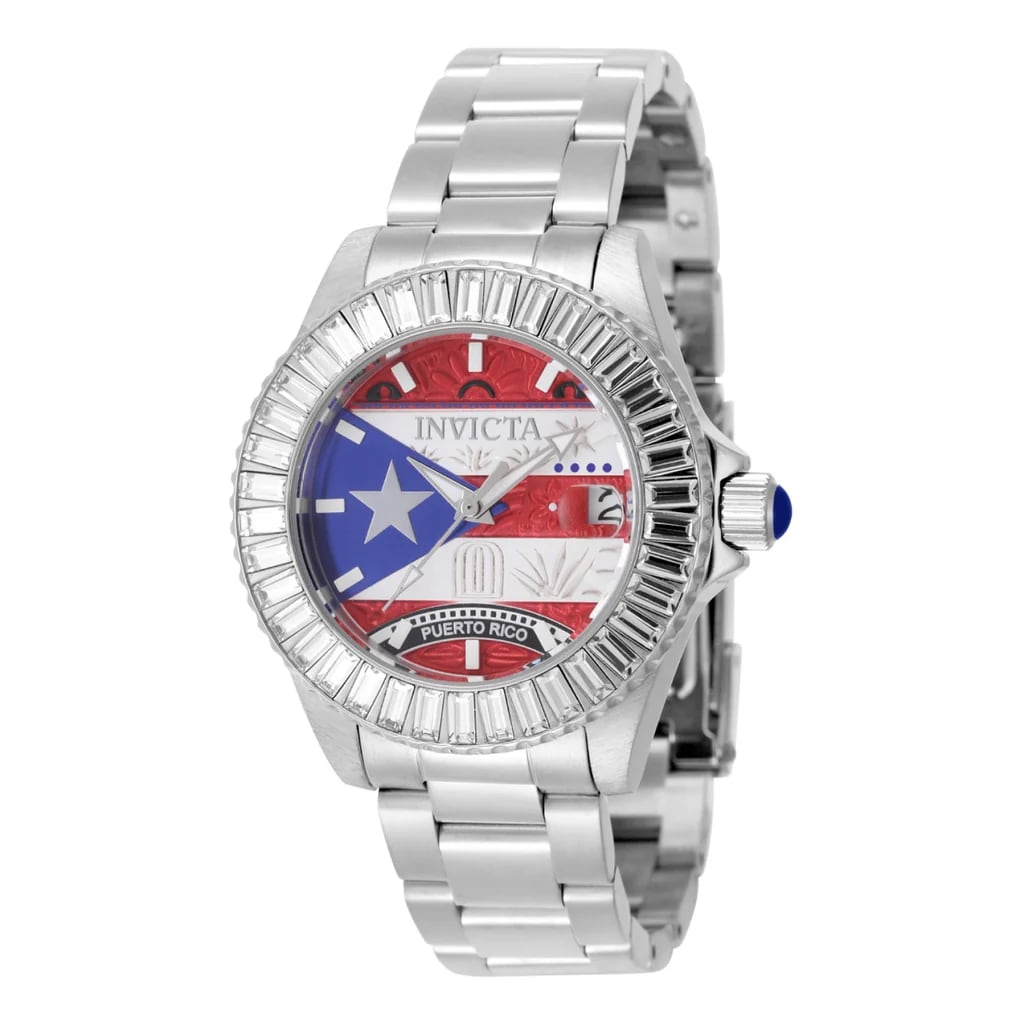 Invicta Pro Diver Puerto Rico Edition Unisex Watch - 38mm. Steel 49614