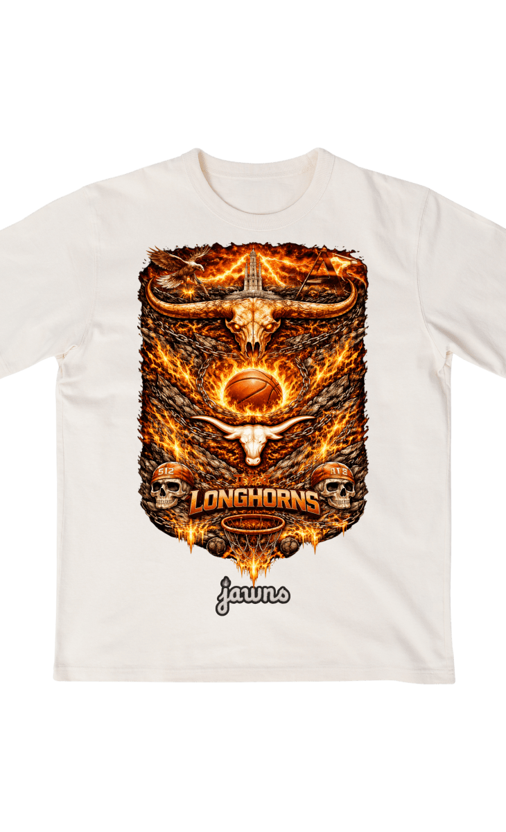 Texas Longhorns Godspeed Streetwear Basketball Shirt - T-Shirt - Jawns on Fire Sneakers & Shoes