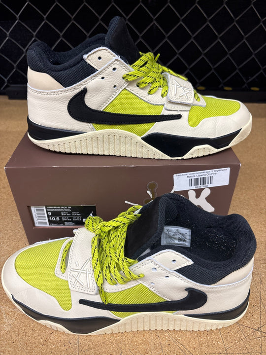 Travis Scott Jumpman Jack Bright Cactus (Mens 9) Used