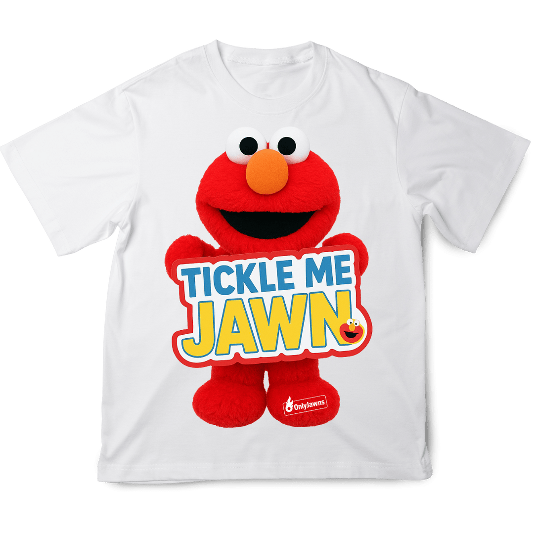 Tickle Me Jawn - Original Jawns - White T-Shirt - T-Shirt - Jawns on Fire Sneakers & Shoes