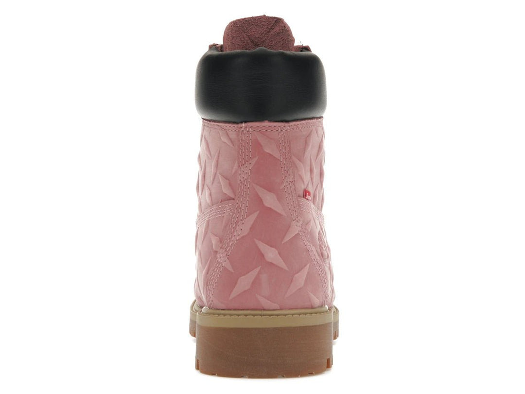 Timberland 6" Premium Waterproof Boot Supreme Diamond Plate Pink - Sneakers - Jawns on Fire Sneakers & Shoes