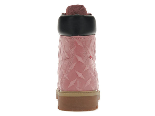 Timberland 6" Premium Waterproof Boot Supreme Diamond Plate Pink - Sneakers - Jawns on Fire Sneakers & Shoes
