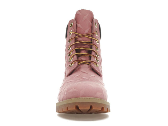 Timberland 6" Premium Waterproof Boot Supreme Diamond Plate Pink - Sneakers - Jawns on Fire Sneakers & Shoes