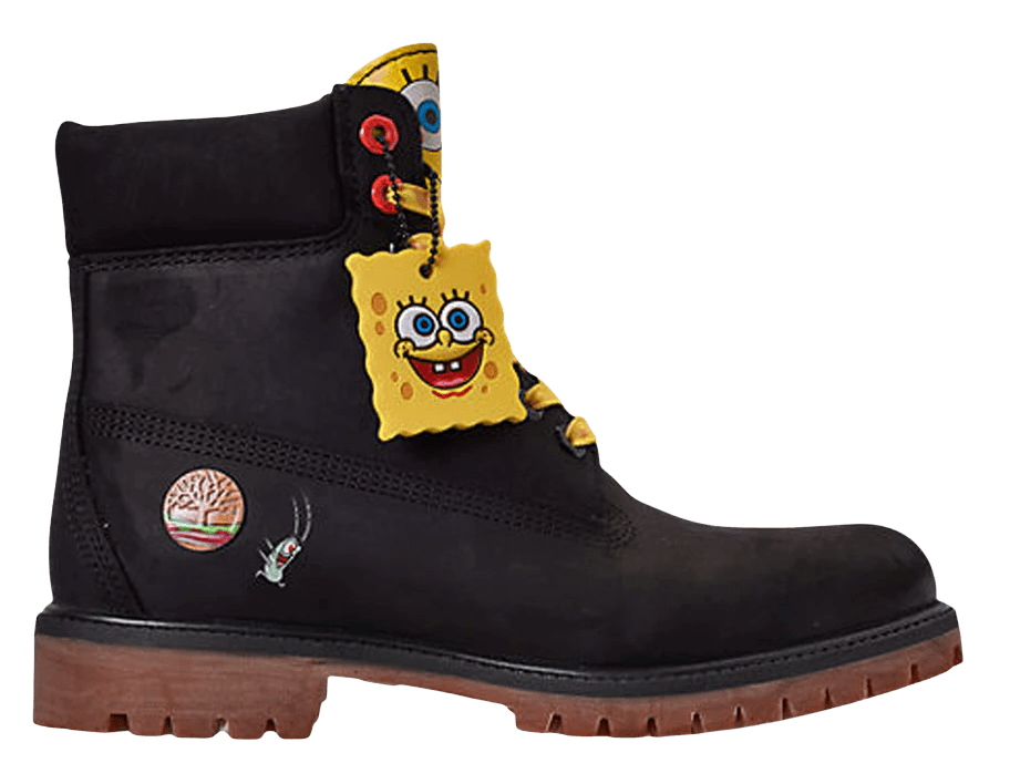 Timberland 6" Sponge Bob Black Boot - Sneakers - Jawns on Fire Sneakers & Shoes