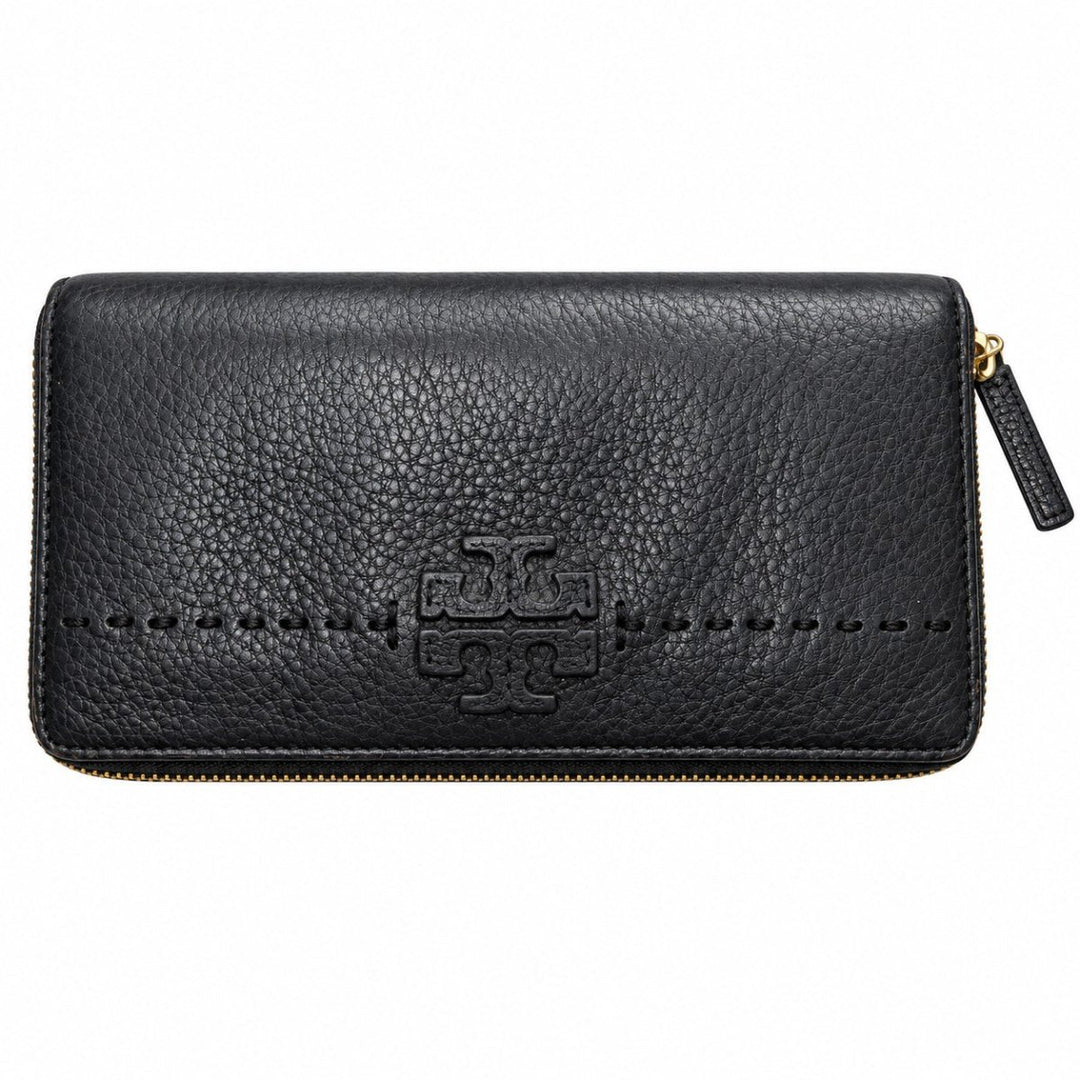 Tory Burch Mcgraw Zip Continental Wallet Black - Handbags - Jawns on Fire Sneakers &amp; Shoes