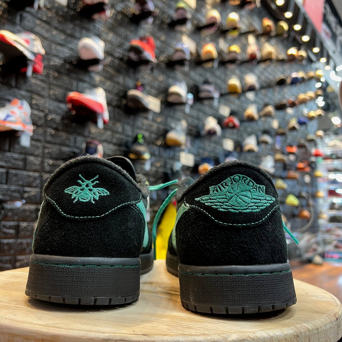 Travis Scott x Air Jordan 1 Low 'Black Phantom Tiffany' - Exclusive Custom - Low Sneaker - Jawns on Fire Sneakers & Streetwear