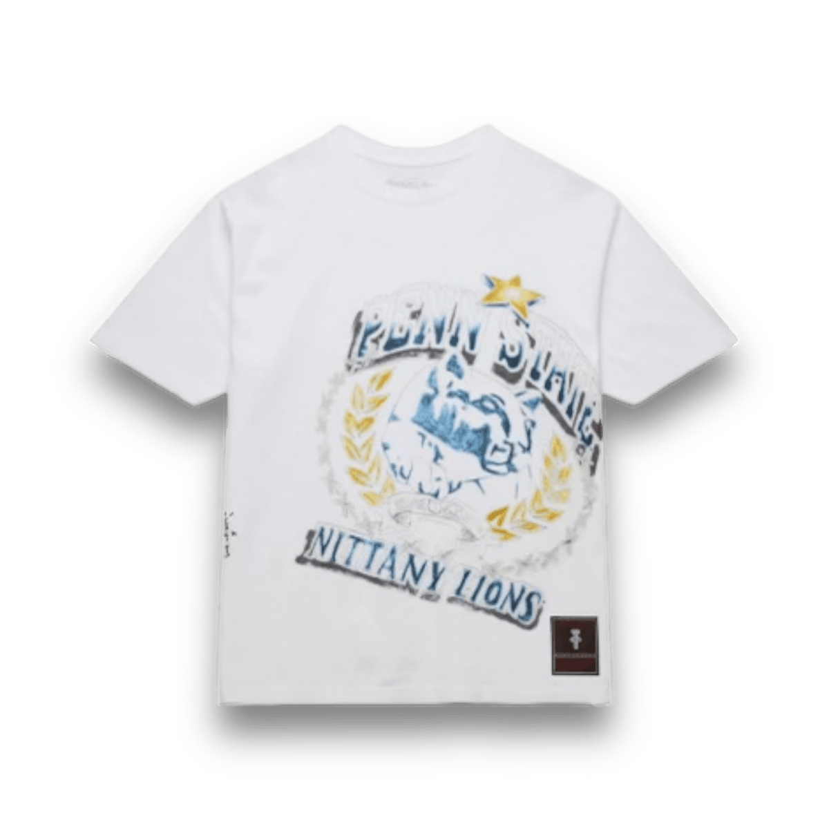 Travis Scott x Mitchell & Ness Penn State Nittany Lions Hand-Drawn T-Shirt - T-Shirt - Jawns on Fire Sneakers & Streetwear