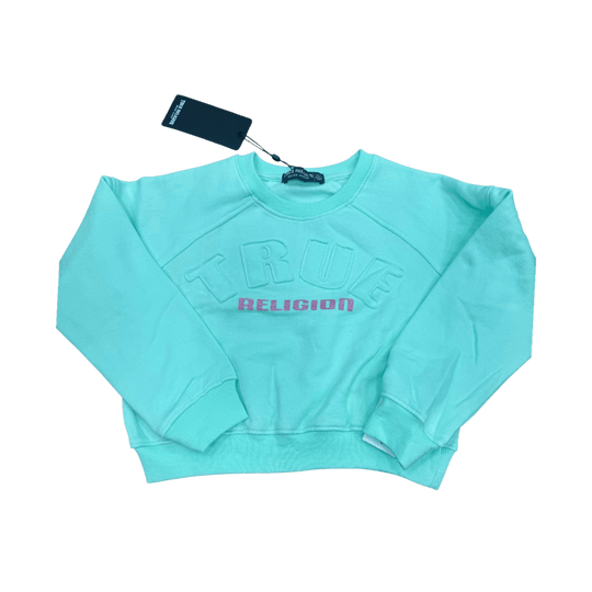 True Religion 2 Piece Set Teal Crewneck - Clothing - Kids - Jawns on Fire Sneakers & Shoes