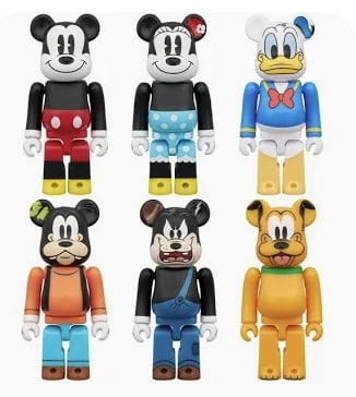 Bearbrick Chase Mickey &amp; Friends Sealed Blind Box 100%